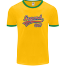 Legend Since 56th Birthday 1967 Mens Ringer T-Shirt FotL Gold/Green