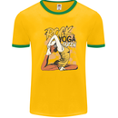 Rock Yoga Queen Mens Ringer T-Shirt FotL Gold/Green