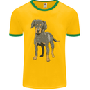 A Coonhound Dog Mens Ringer T-Shirt FotL Gold/Green