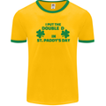 I Put the DD in St. Paddy's Day Funny Boobs Mens Ringer T-Shirt FotL Gold/Green