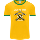 World's Best Welder Welding Mens Ringer T-Shirt FotL Gold/Green