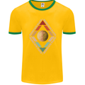 Reinstate Pluto Funny Astronomy Mens Ringer T-Shirt FotL Gold/Green