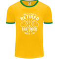 This Is What a Retired Bartender Looks Like Mens Ringer T-Shirt FotL Gold/Green