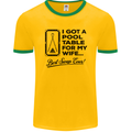 A Pool Cue for My Wife Best Swap Ever! Mens Ringer T-Shirt FotL Gold/Green