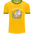 Cowgirl Soul Equestrian Horses Mens Ringer T-Shirt FotL Gold/Green