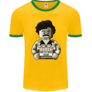 Pablo Escobar Mens Ringer T-Shirt FotL Gold/Green