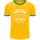 An Awesome Tree Surgeon Looks Like Mens Ringer T-Shirt FotL Gold/Green