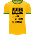 Levels of Wildness Gemini Mens Ringer T-Shirt FotL Gold/Green