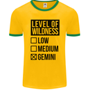 Levels of Wildness Gemini Mens Ringer T-Shirt FotL Gold/Green