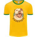 Dog Gamestaff Mens Ringer T-Shirt FotL Gold/Green