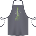 Green Guitar Tree Guitarist Acoustic Cotton Apron 100% Organic Steel