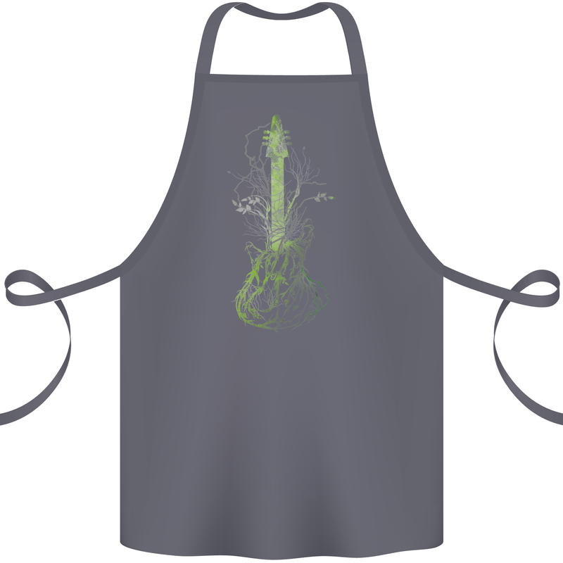Green Guitar Tree Guitarist Acoustic Cotton Apron 100% Organic Steel