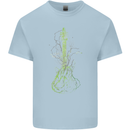 Green Guitar Tree Guitarist Acoustic Kids T-Shirt Childrens Light Blue