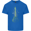 Green Guitar Tree Guitarist Acoustic Kids T-Shirt Childrens Royal Blue