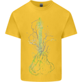 Green Guitar Tree Guitarist Acoustic Kids T-Shirt Childrens Yellow