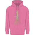 Green Guitar Tree Guitarist Acoustic Mens 80% Cotton Hoodie Azelea