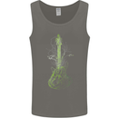 Green Guitar Tree Guitarist Acoustic Mens Vest Tank Top Charcoal