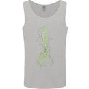 Green Guitar Tree Guitarist Acoustic Mens Vest Tank Top Sports Grey