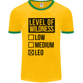 Levels of Wildness Leo Mens Ringer T-Shirt FotL Gold/Green