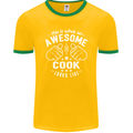 This Is What an Awesome Cook Looks Like Mens Ringer T-Shirt FotL Gold/Green