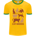 Cat Breeds Mens Ringer T-Shirt FotL Gold/Green