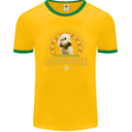 A Goldendoodle Dog Mens Ringer T-Shirt FotL Gold/Green