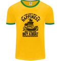 Boats You Can't Buy Hapiness Sailor Sailing Mens Ringer T-Shirt FotL Gold/Green