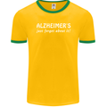 Alzheimers Just Forget About Funny Slogan Mens Ringer T-Shirt FotL Gold/Green