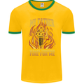 In Love With Mary Jane Funny Weed Mens Ringer T-Shirt FotL Gold/Green