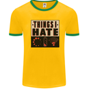 Bad Wifi Low Battery Lag Gaming Gamer Phone Mens White Ringer T-Shirt Gold/Green