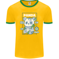 Anatomy of a Panda Bear Funny Mens Ringer T-Shirt FotL Gold/Green