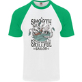 Skilful Sailor Kraken Sailor Mens S/S Baseball T-Shirt White/Green