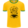 Lose My Mind Funny Magic Mushrooms Drugs Mens Ringer T-Shirt FotL Gold/Green