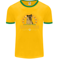 A Shiba Inu Dog Mens Ringer T-Shirt FotL Gold/Green