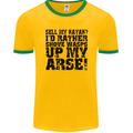 Sell My Kayak? Funny Kayaking Mens Ringer T-Shirt FotL Gold/Green