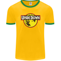 Upside Down SCI-FI TV Program Mens Ringer T-Shirt FotL Gold/Green