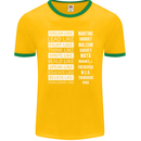 Dream Like Black Lives Matter History Month Mens Ringer T-Shirt FotL Gold/Green