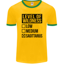 Levels of Wildness Sagittarius Mens Ringer T-Shirt FotL Gold/Green