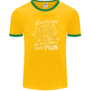 Funny Always Tired Fatigued Exhausted Pigeon Mens Ringer T-Shirt FotL Gold/Green