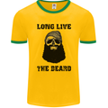 Long Live the Beard Mens Ringer T-Shirt FotL Gold/Green