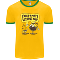 I'm So Empty Without You Funny Coffee Mens Ringer T-Shirt Gold/Green