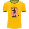 Stand Up Paddling Paddleboarding Mens Ringer T-Shirt FotL Gold/Green