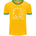 Climate Change Keep the Planet Clean Funny Mens Ringer T-Shirt FotL Gold/Green