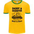 Daddy and Daughter Funny Father's Day Mens Ringer T-Shirt FotL Gold/Green