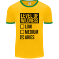 Levels of Wildness Aries Mens Ringer T-Shirt FotL Gold/Green