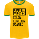 Levels of Wildness Aries Mens Ringer T-Shirt FotL Gold/Green