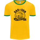 Dad & Son Best Friends Father's Day Mens Ringer T-Shirt FotL Gold/Green