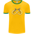 Infinity Bicycle Mens Ringer T-Shirt FotL Gold/Green