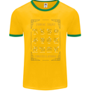 Zodiac Sign Constellations Mens Ringer T-Shirt FotL Gold/Green