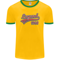Legend Since 55th Birthday 1968 Mens Ringer T-Shirt FotL Gold/Green
